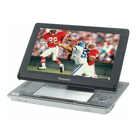 Panasonic DVDLX95 - PORTABLE DVD PLAYER operating instructions