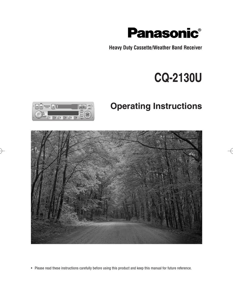 Panasonic CQ2130 - CAR AUDIO operating instructions