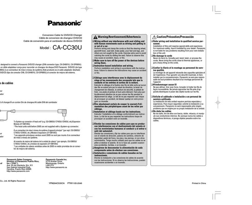 Panasonic CA-CC30U user guide