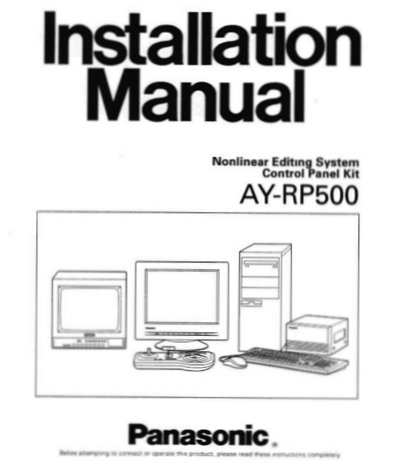 Panasonic AY-RP500 installation manual