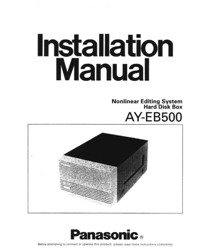 Panasonic AYEB500 - HARD DISK BOX installation manual
