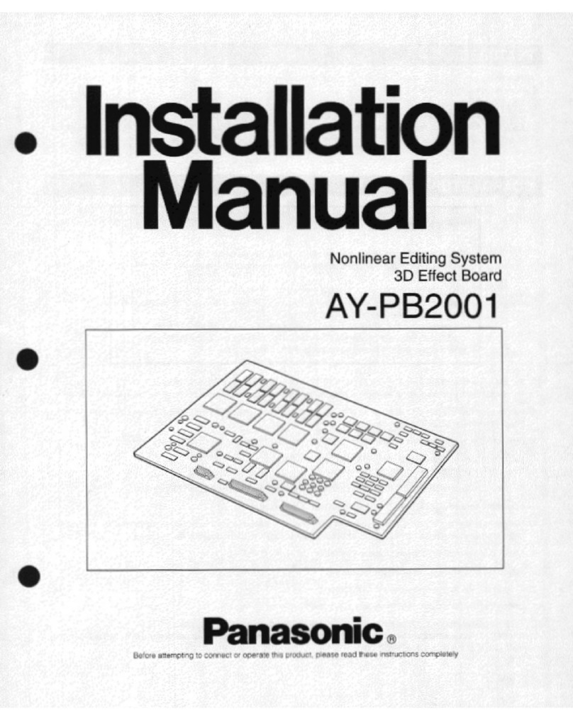 Panasonic AY-PB2001 User manual