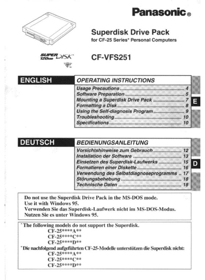 Panasonic CF-VFS251W User manual Panasonic CF-VFS251W User manual