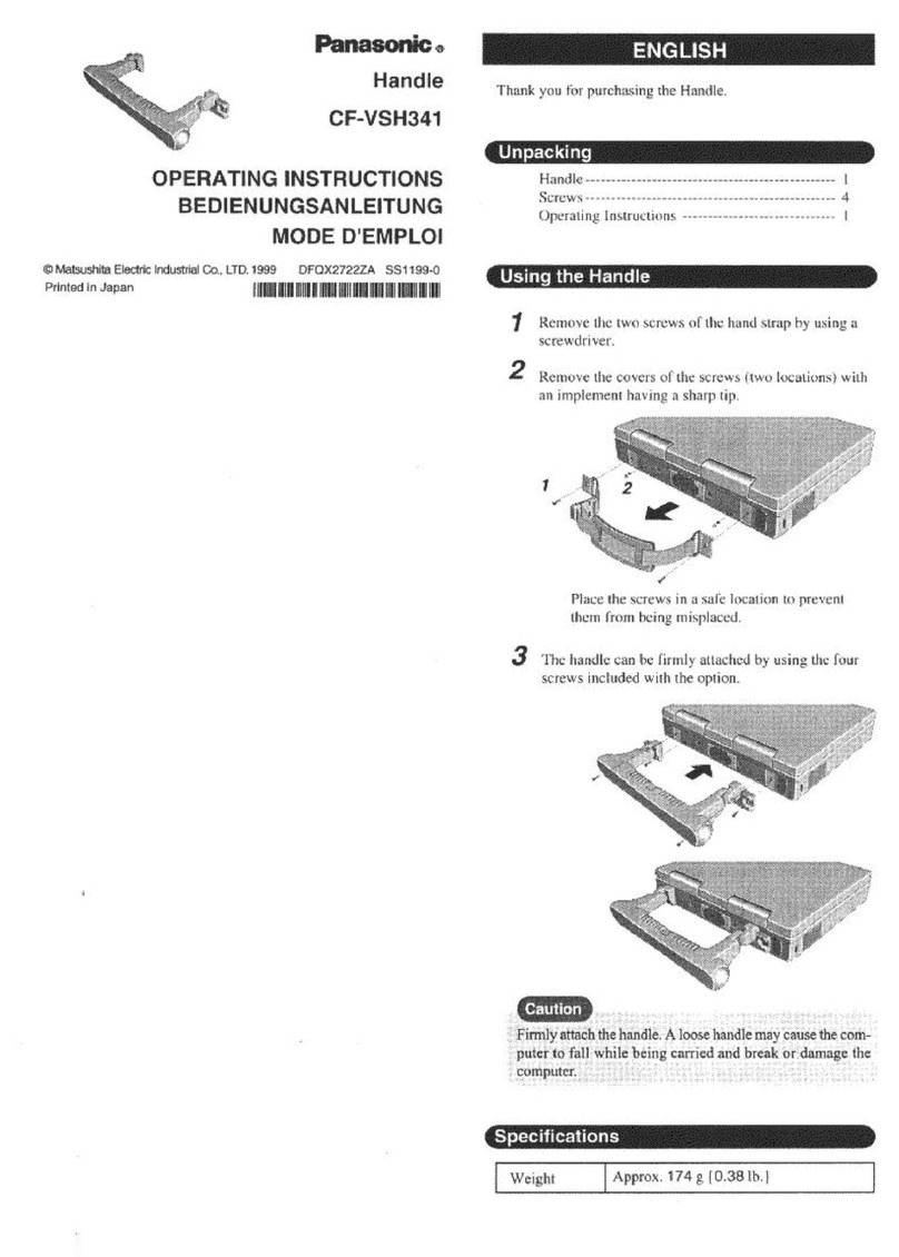 Panasonic CF-VSH341W User manual Panasonic CF-VSH341W User manual