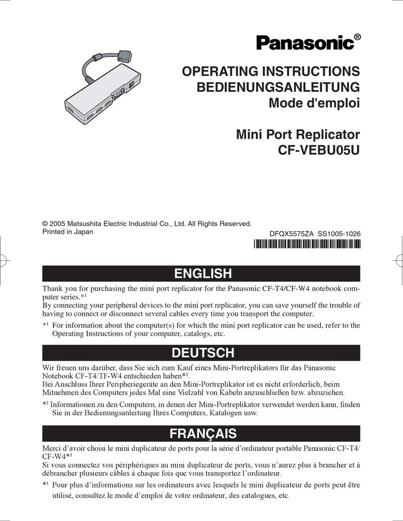 Panasonic CF-VEBU05U operating instructions