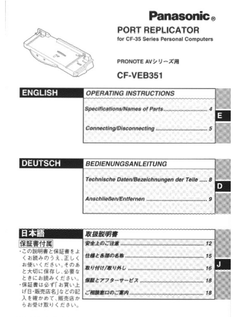 Panasonic CF-VEB351 operating instructions