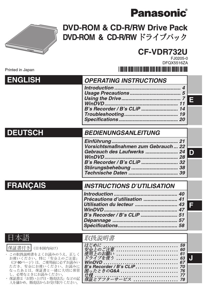 Panasonic CFVDR732U - DVD User manual
