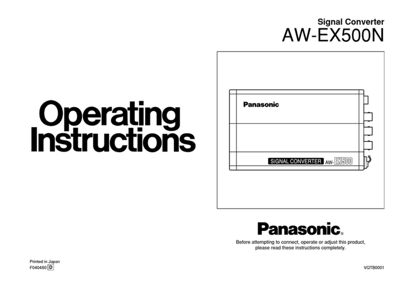 Panasonic AWEX500N - SIGNAL CONVERTER User manual