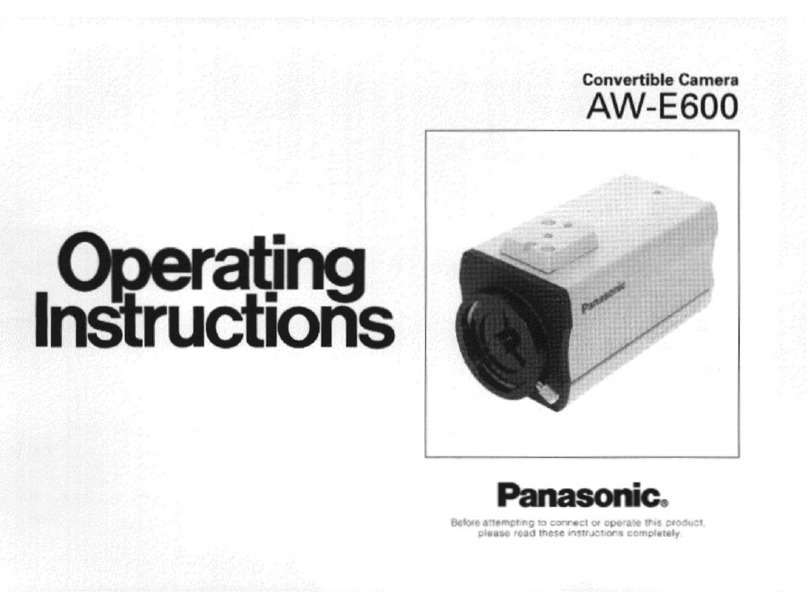 Panasonic AWE600 - COLOR CAMERA User manual