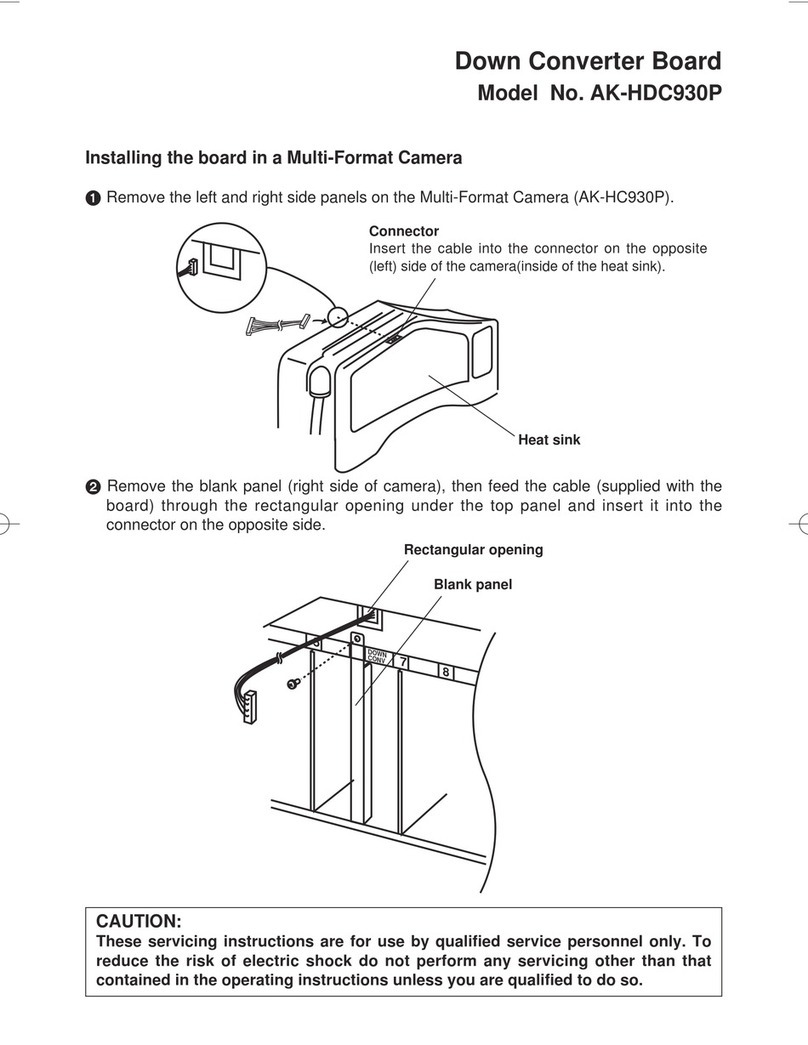 Panasonic AK-HDC930 install guide