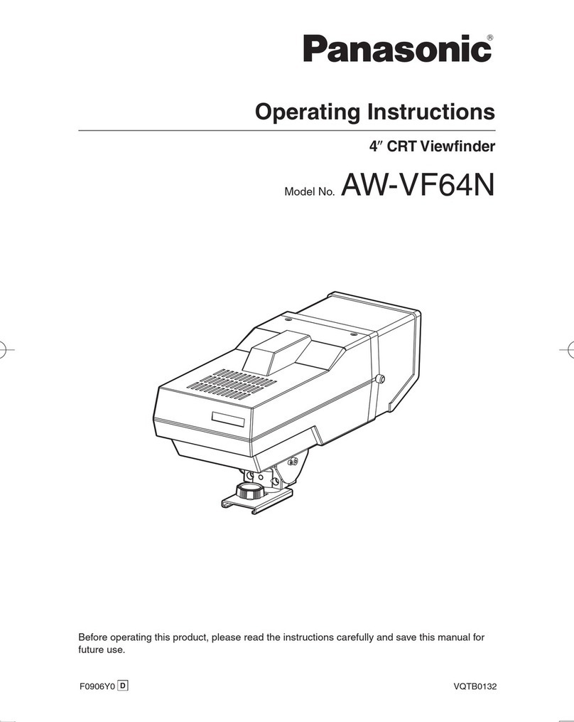 Panasonic AWVF64N - 4" VIEWFINDER operating instructions