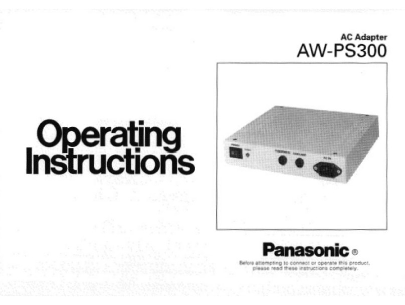 Panasonic AW-PS300 operating instructions