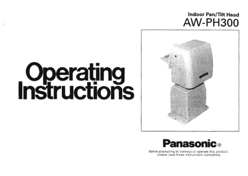 Panasonic AWPH300 - INDOOR PAN/TILT HEAD operating instructions