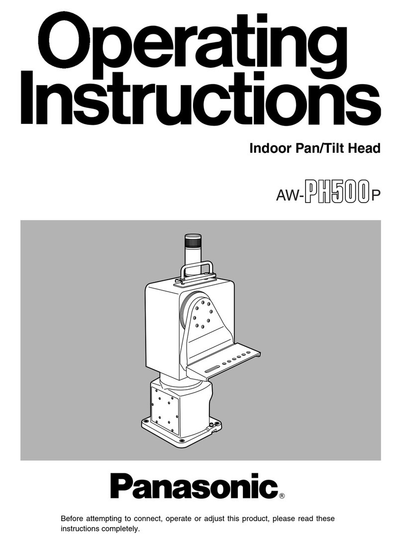 Panasonic AWPH500 - INDOOR PAN/TILT HEAD operating instructions