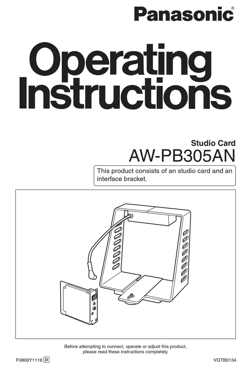 Panasonic AW-PB305AN operating instructions