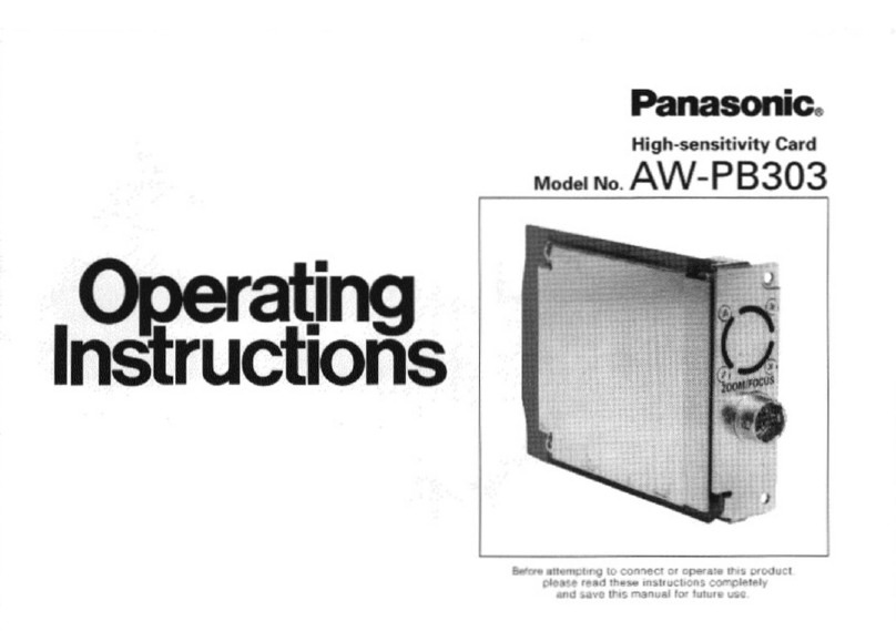 Panasonic AW-PB303 User manual