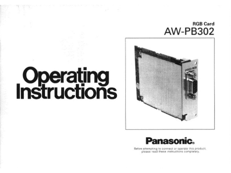 Panasonic AW-PB302 User manual