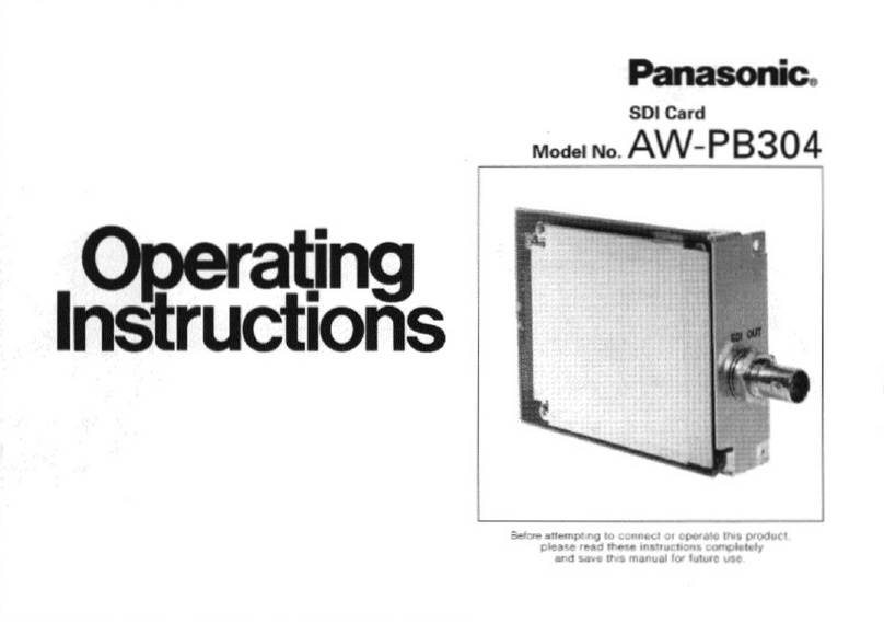 Panasonic AW-PB304 operating instructions