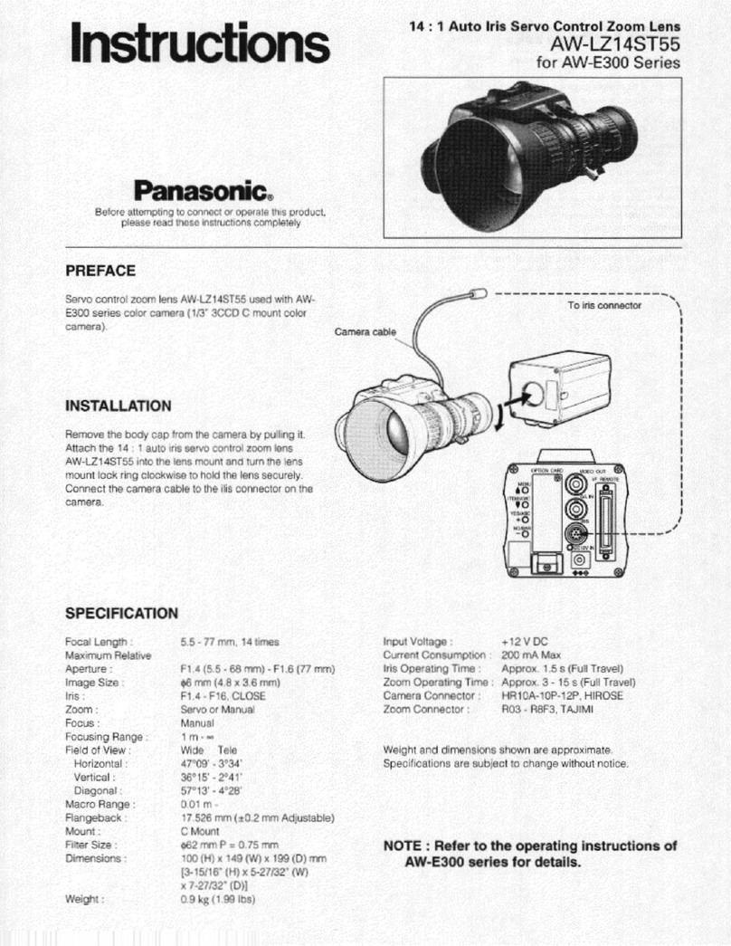 Panasonic AW-LZ14ST55 instructions