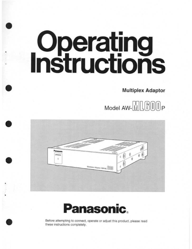 Panasonic AWML600 - MULTIPLEX CONTROLER operating instructions