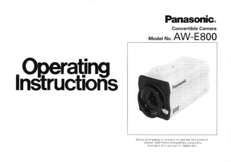 Panasonic AWE800 - COLOR CAMERA operating instructions