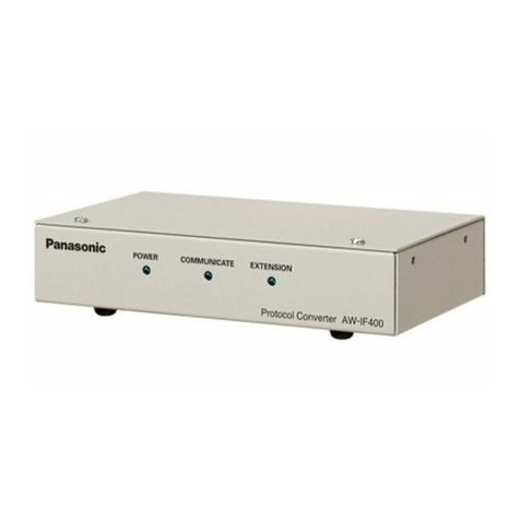 Panasonic AWIF400G - PROTOCOL CONVERTER User manual