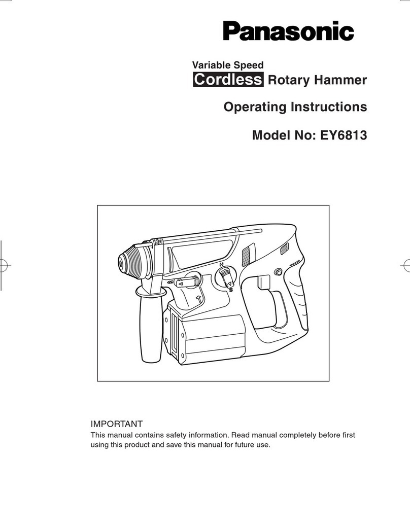 Panasonic EY6813 - HAMMER COR.DRILL&DRI User manual