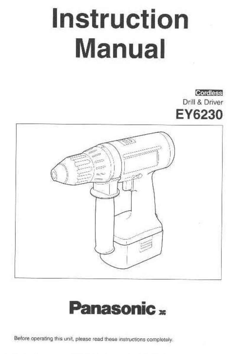 Panasonic EY6230 - CORDLES DRILL&DRIVER User manual Panasonic EY6230 - CORDLES DRILL&DRIVER User manual