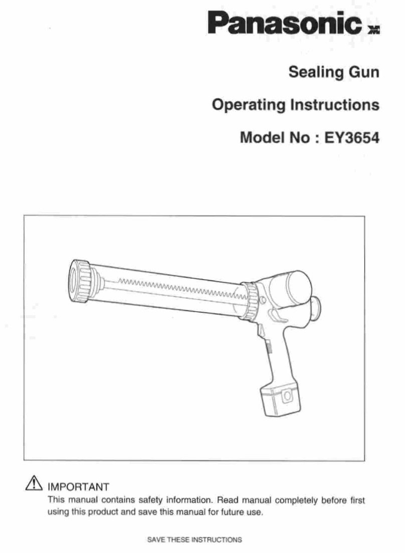 Panasonic EY3654 - 7.2V CAULKING GUN operating instructions