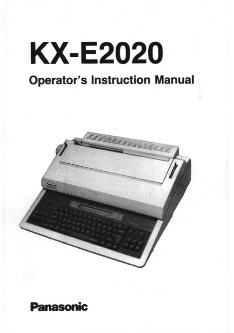 Panasonic KX-E2020 Assembly instructions