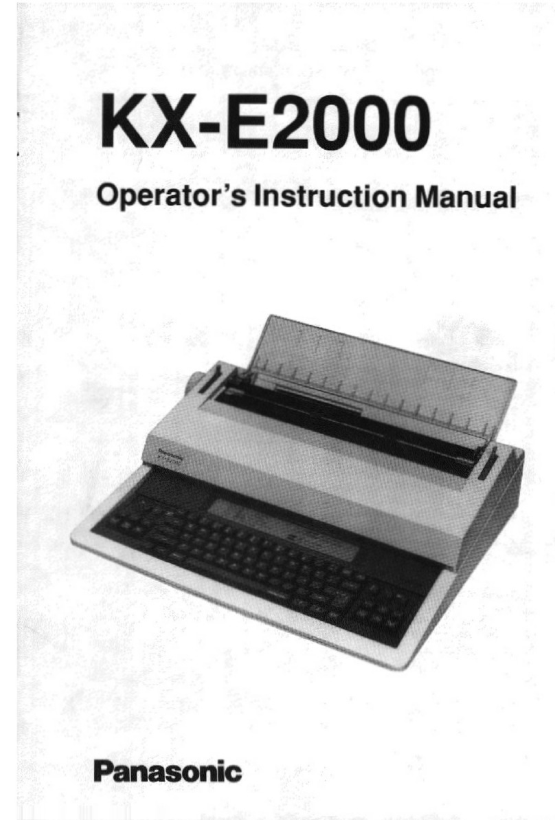 Panasonic KX-E2000 Assembly instructions