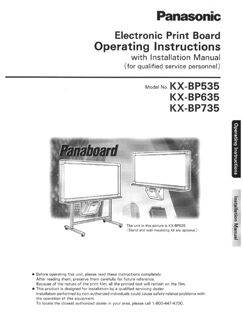Panasonic Panaboard KX-BP535 User manual