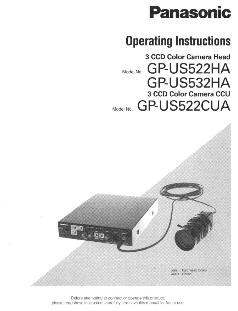 Panasonic GPUS522CUA - IND CCD CAMERA User manual