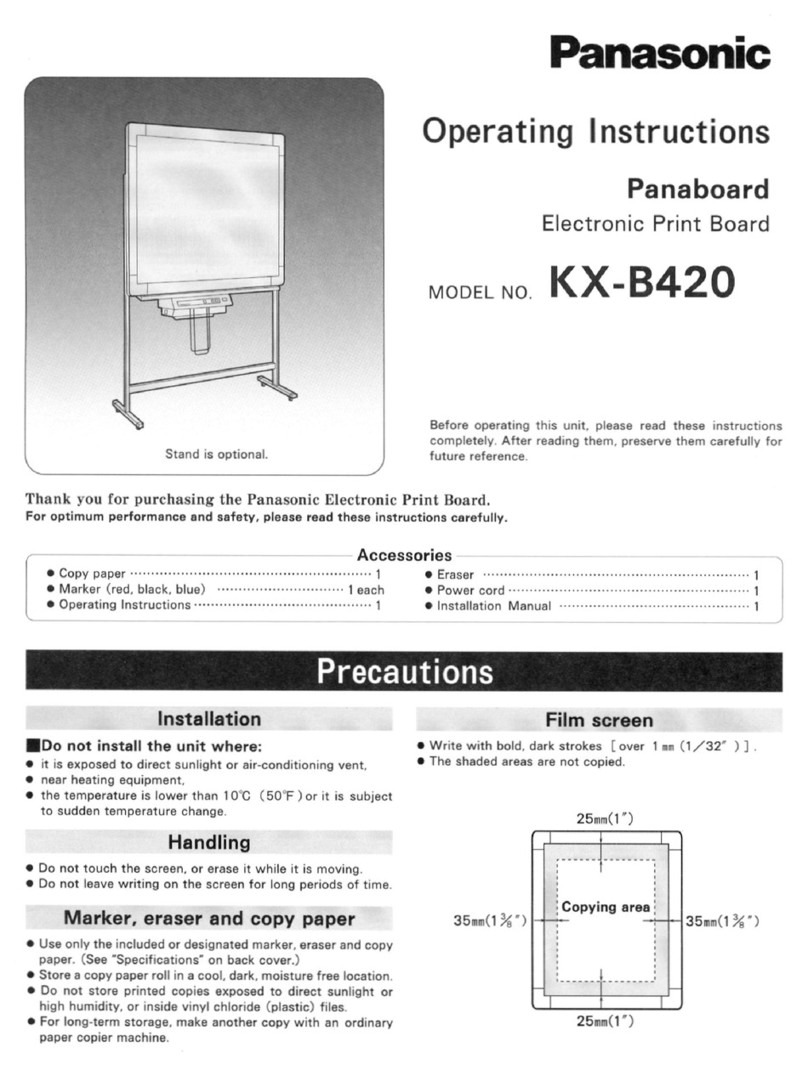 Panasonic Panaboard KX-B420 User manual