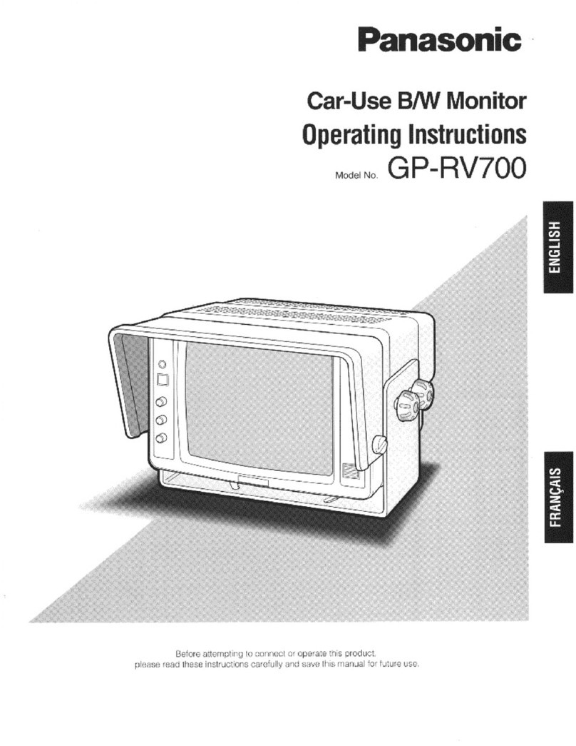 Panasonic GPRV700 - REAR VIEW CAMERA User manual