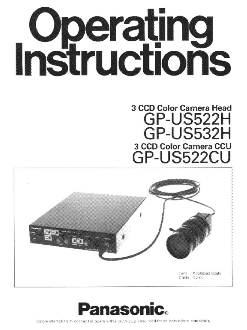 Panasonic GPUS522CU - COLOR CAMERA operating instructions