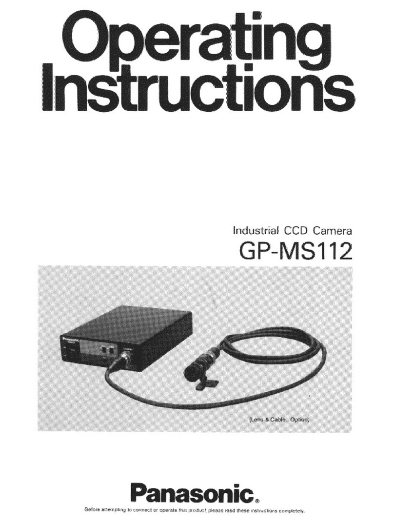 Panasonic GPMS112 - IND CCD CAMERA User manual