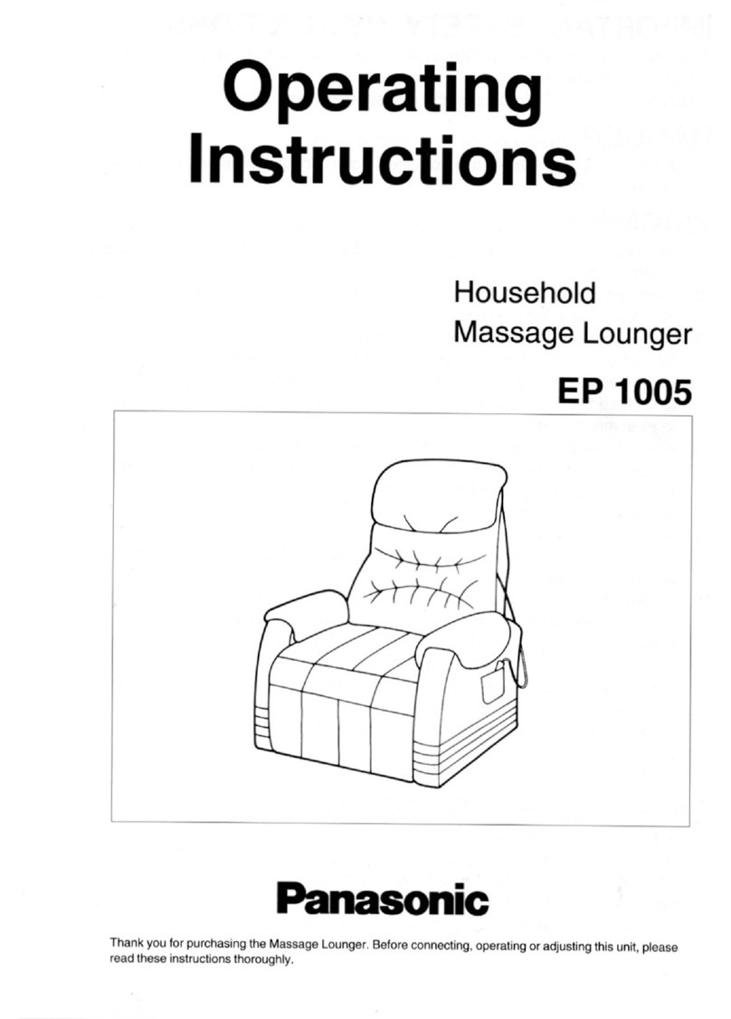 Panasonic EP1005 - MASSAGE LOUNGER User manual