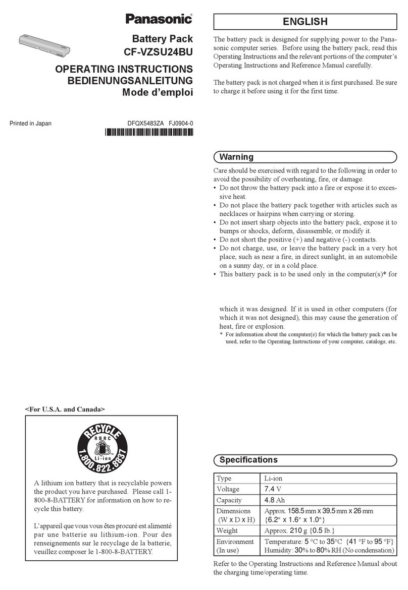 Panasonic CF-VZSU24BU User manual