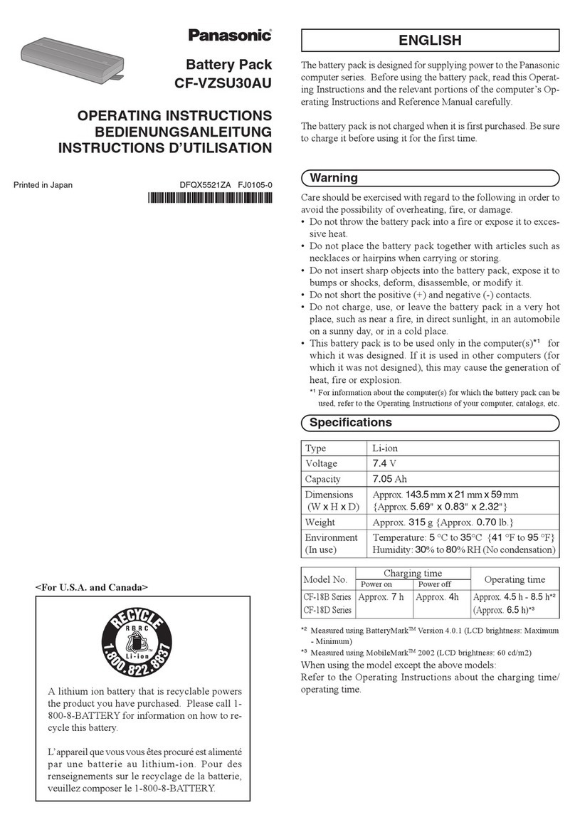 Panasonic CF-VZSU30AU User manual