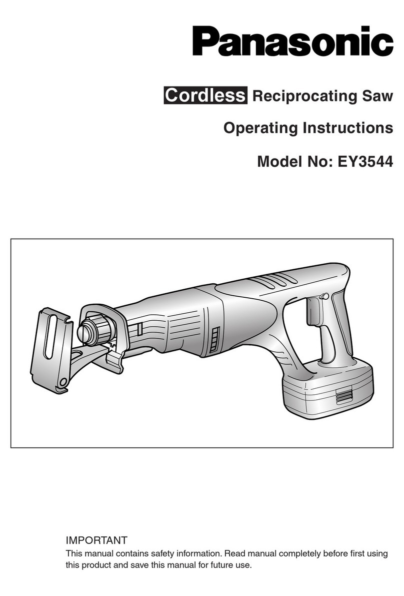Panasonic EY3544 - CUTTER - POWER TOOLS operating instructions