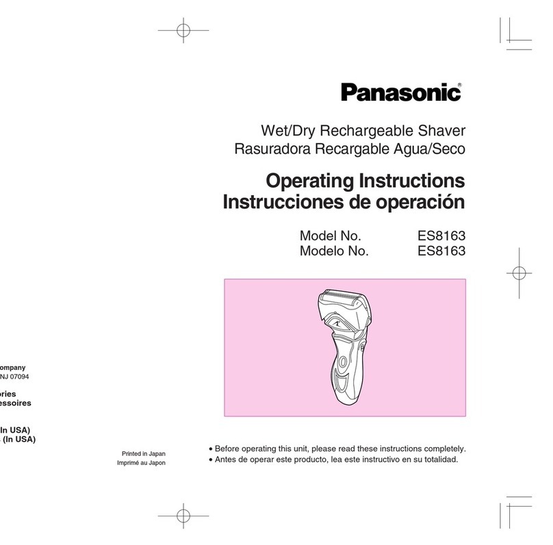 Panasonic ES-8163 operating instructions