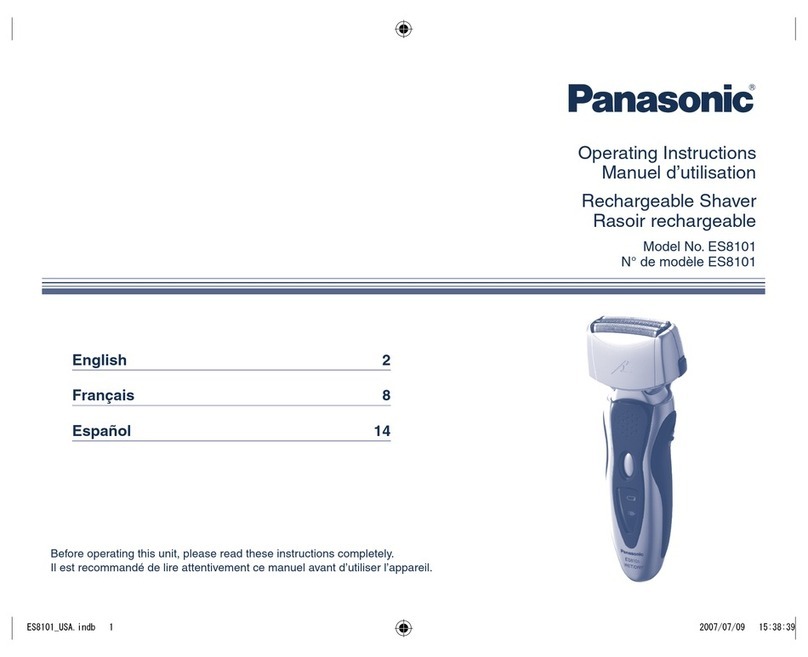 Panasonic ES-8101 operating instructions