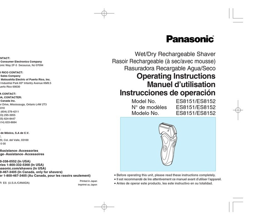 Panasonic ES-8151 User manual