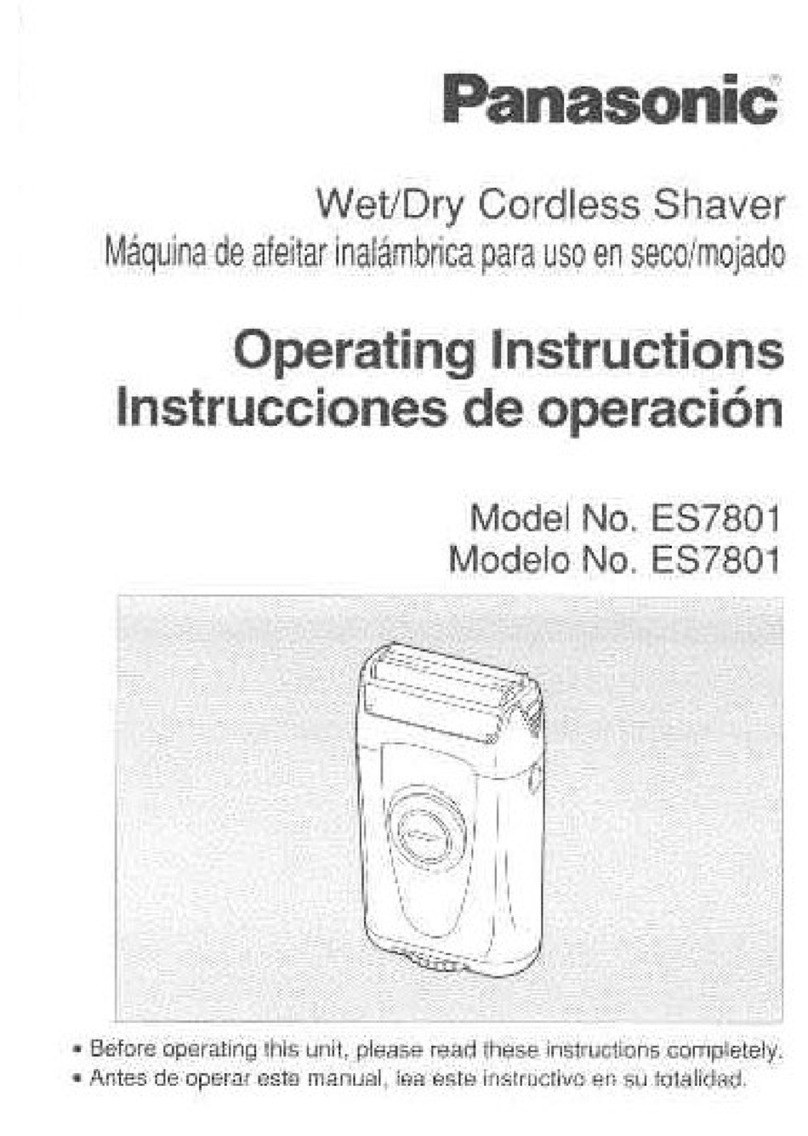 Panasonic ES-7801 operating instructions