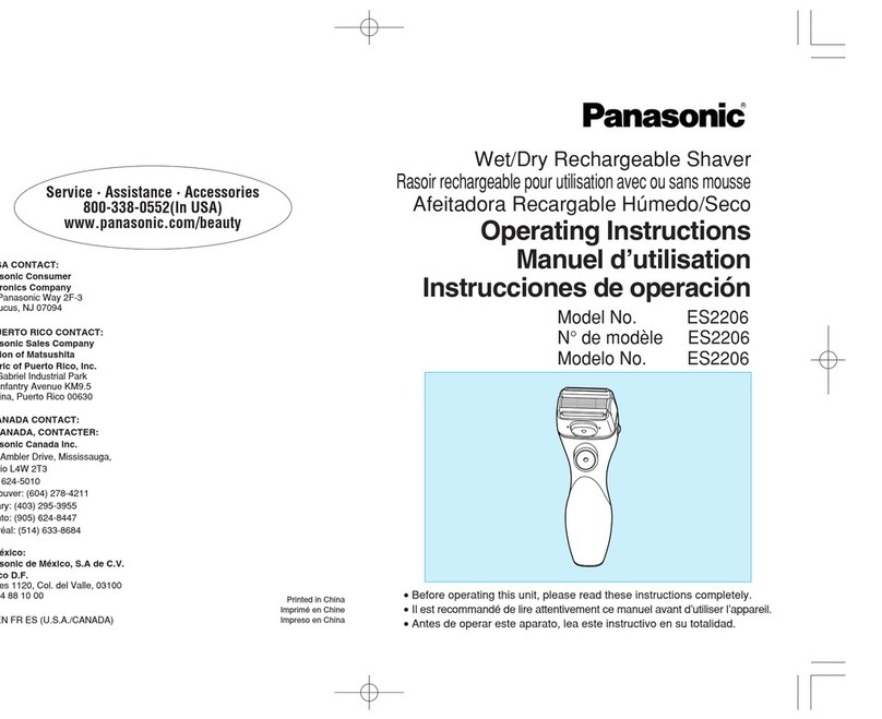 Panasonic ES-2206 User manual
