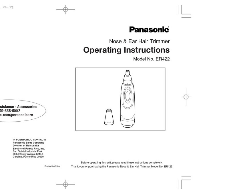 Panasonic ER-422 User manual Panasonic ER-422 User manual