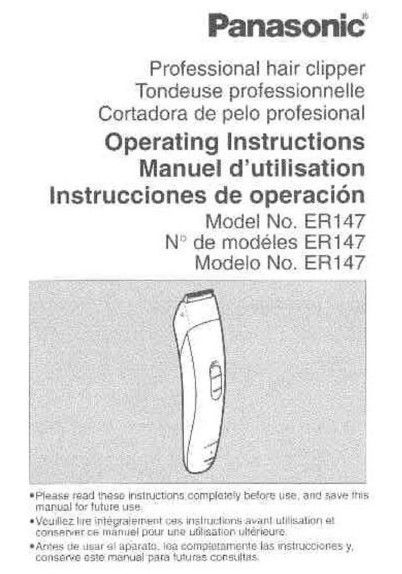 Panasonic ER-147 User manual
