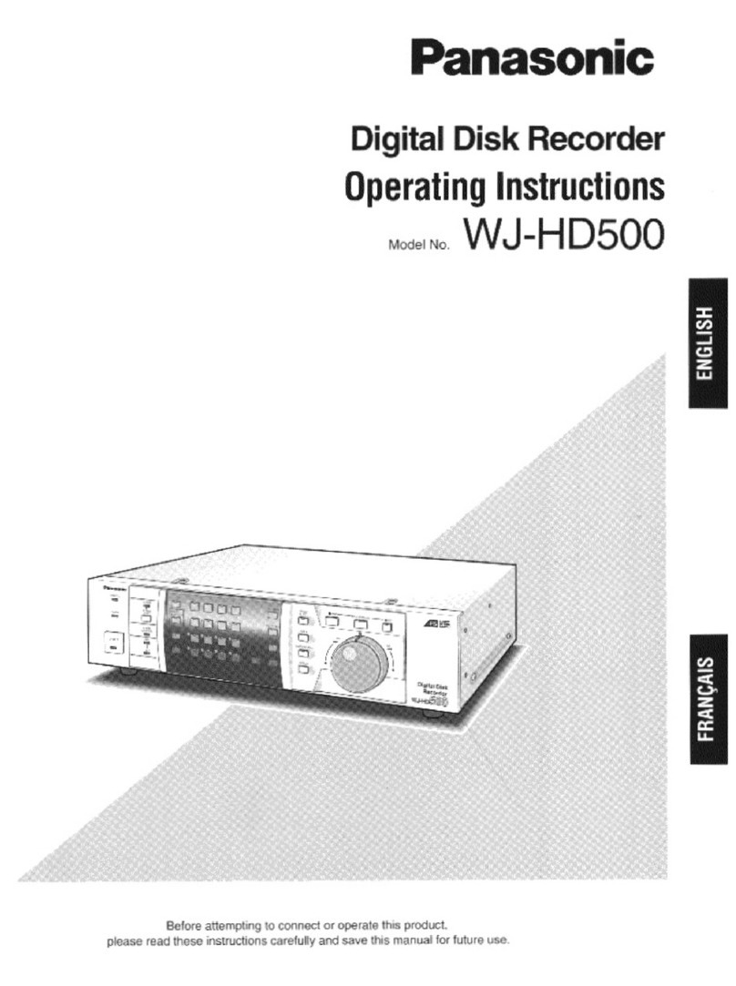 Panasonic WJHD500 - DIGITAL DISC RECORDE User manual