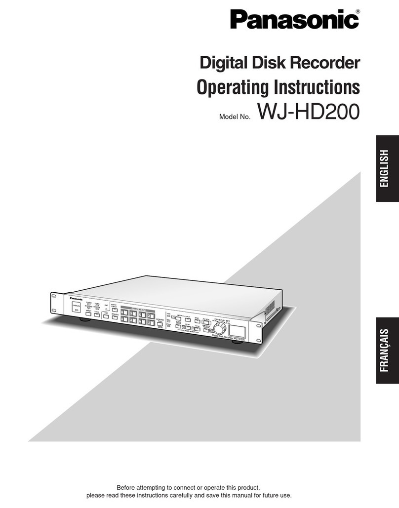 Panasonic WJHD200 - Digital Disk Recorder User manual